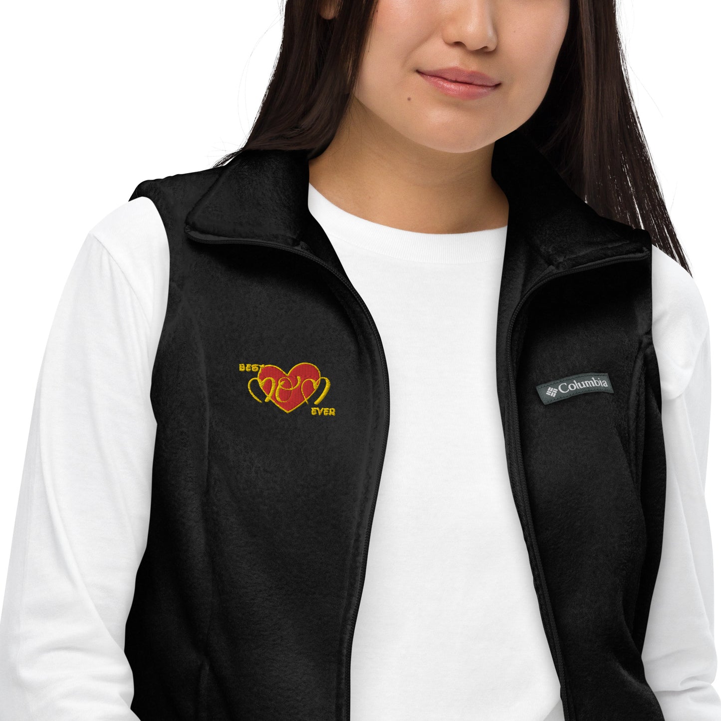 Snooty Fox Art Women’s by Fleece Vest Columbia - Best Mom Ever