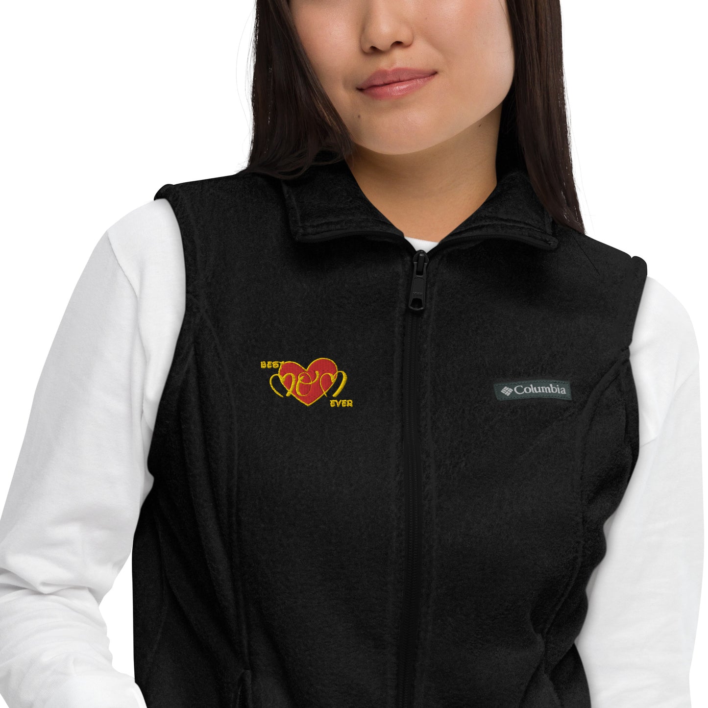 Snooty Fox Art Women’s by Fleece Vest Columbia - Best Mom Ever
