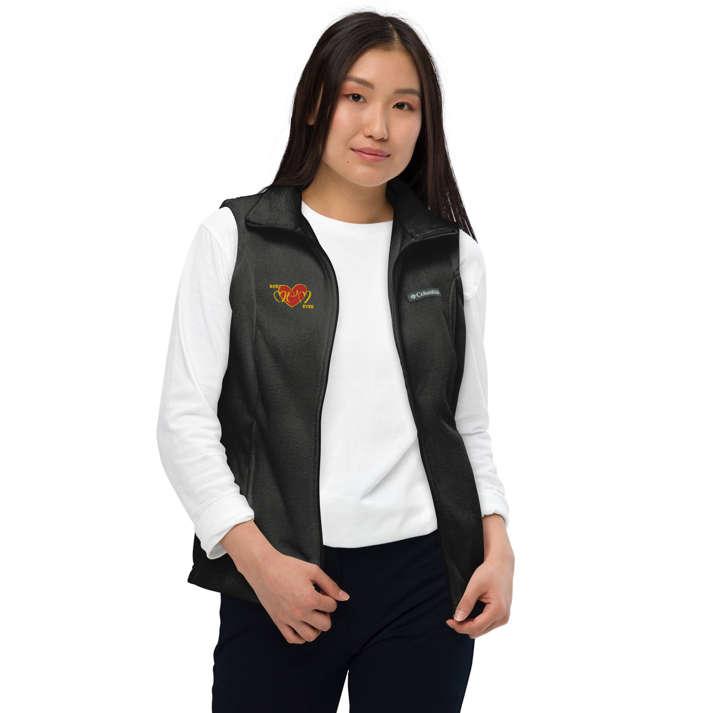 Snooty Fox Art Women’s by Fleece Vest Columbia - Best Mom Ever