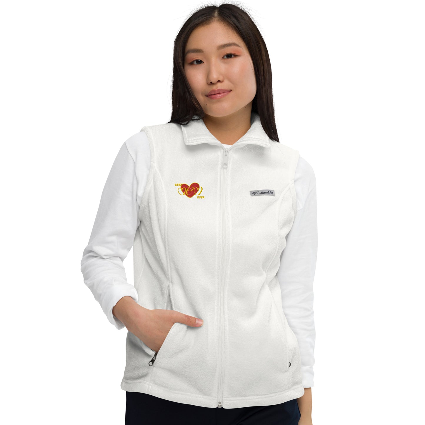 Snooty Fox Art Women’s by Fleece Vest Columbia - Best Mom Ever