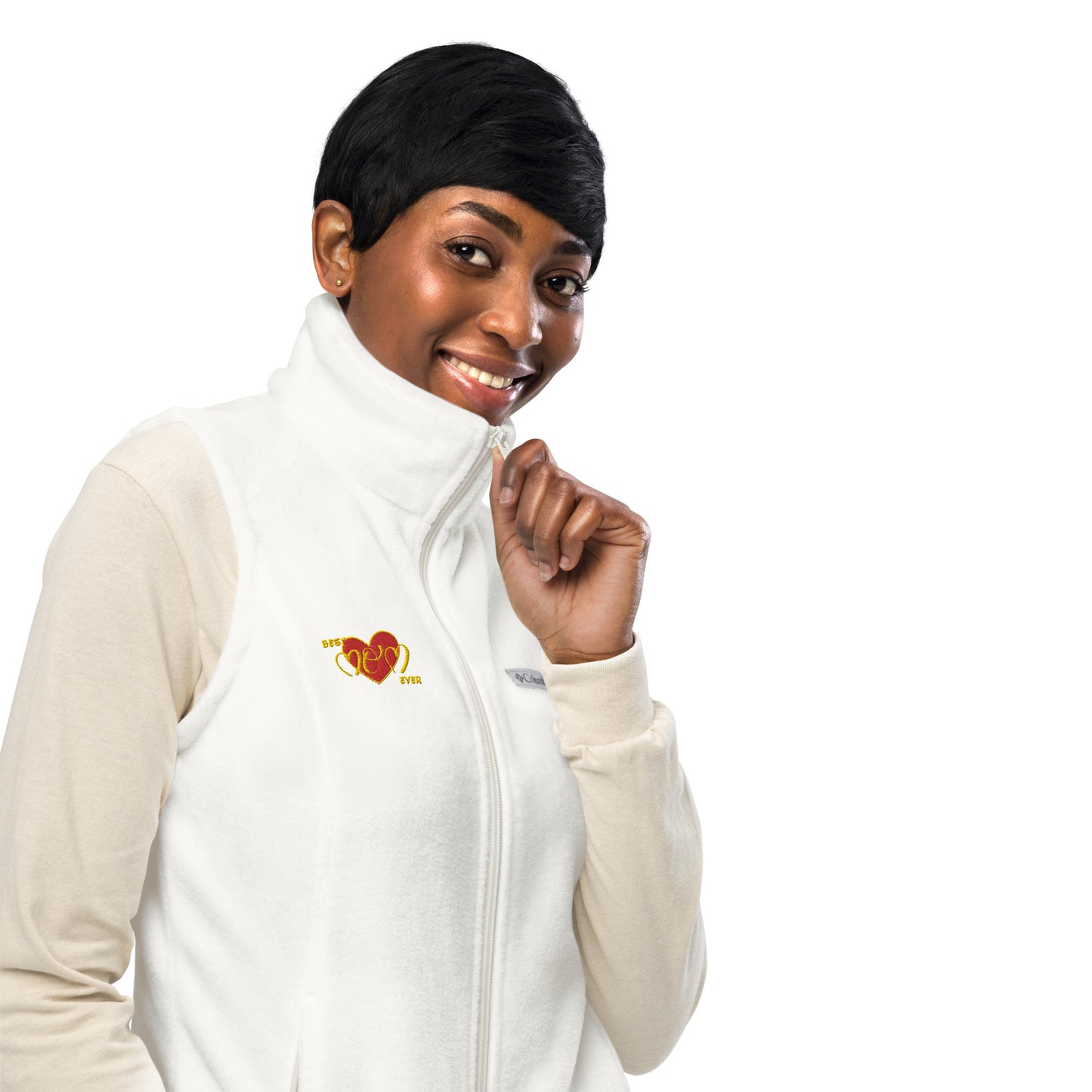 Snooty Fox Art Women’s by Fleece Vest Columbia - Best Mom Ever