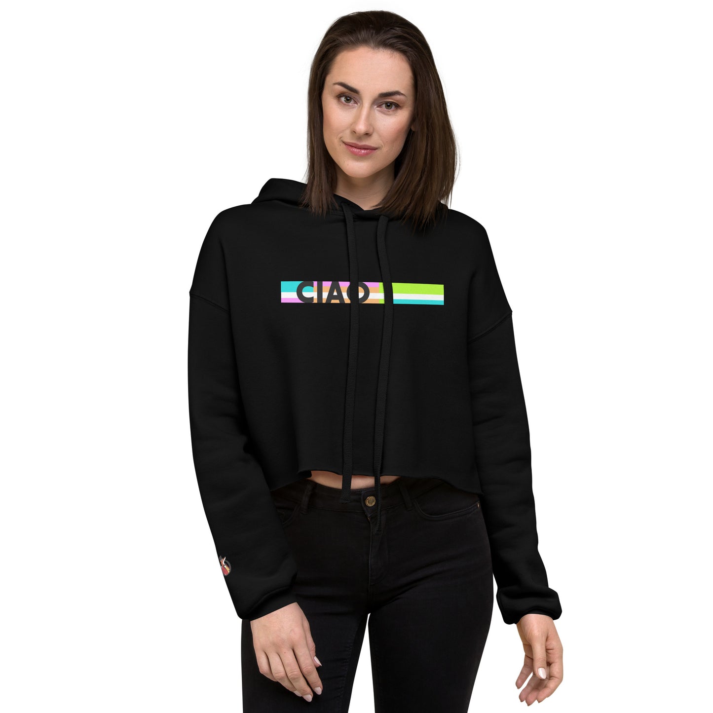 Snooty Fox Art Crop Hoodie - CIAO
