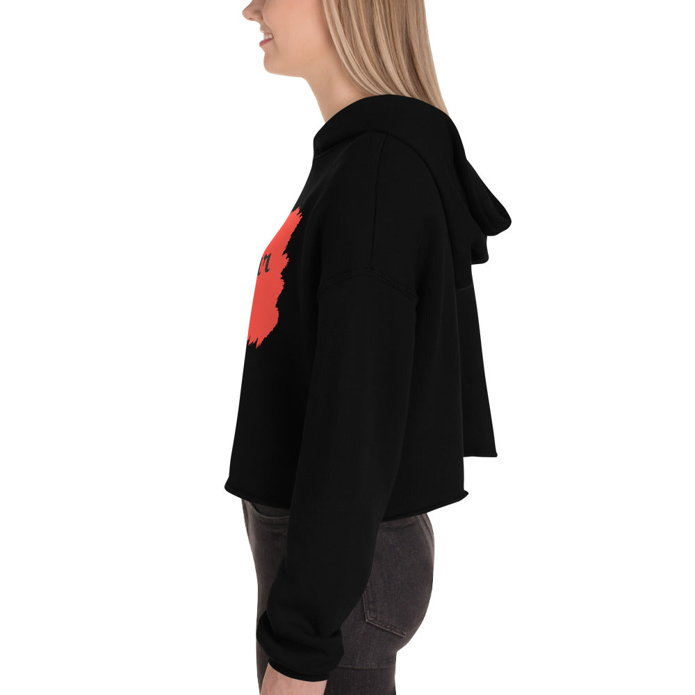 Snooty Fox Art Crop Hoodie - Bonjour