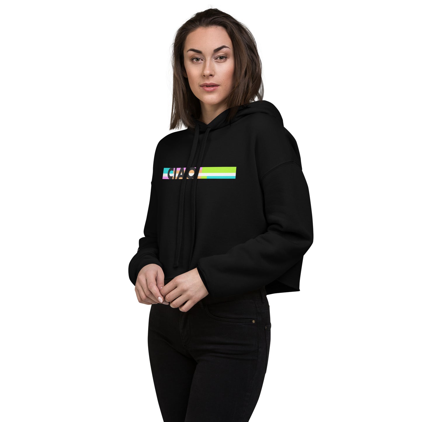 Snooty Fox Art Crop Hoodie - CIAO