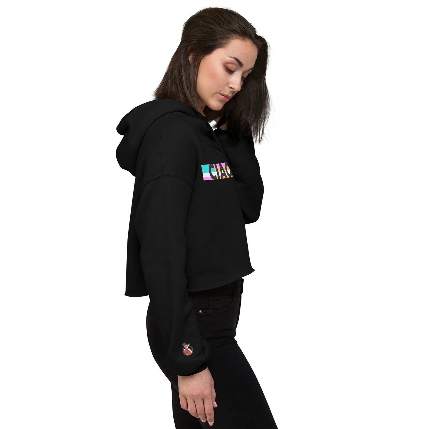 Snooty Fox Art Crop Hoodie - CIAO