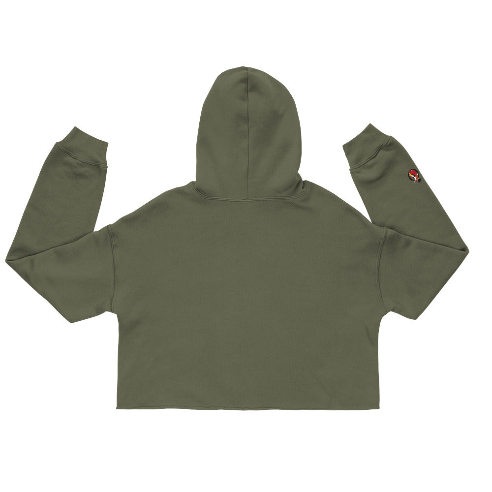 Snooty Fox Art Crop Hoodie - Bonjour