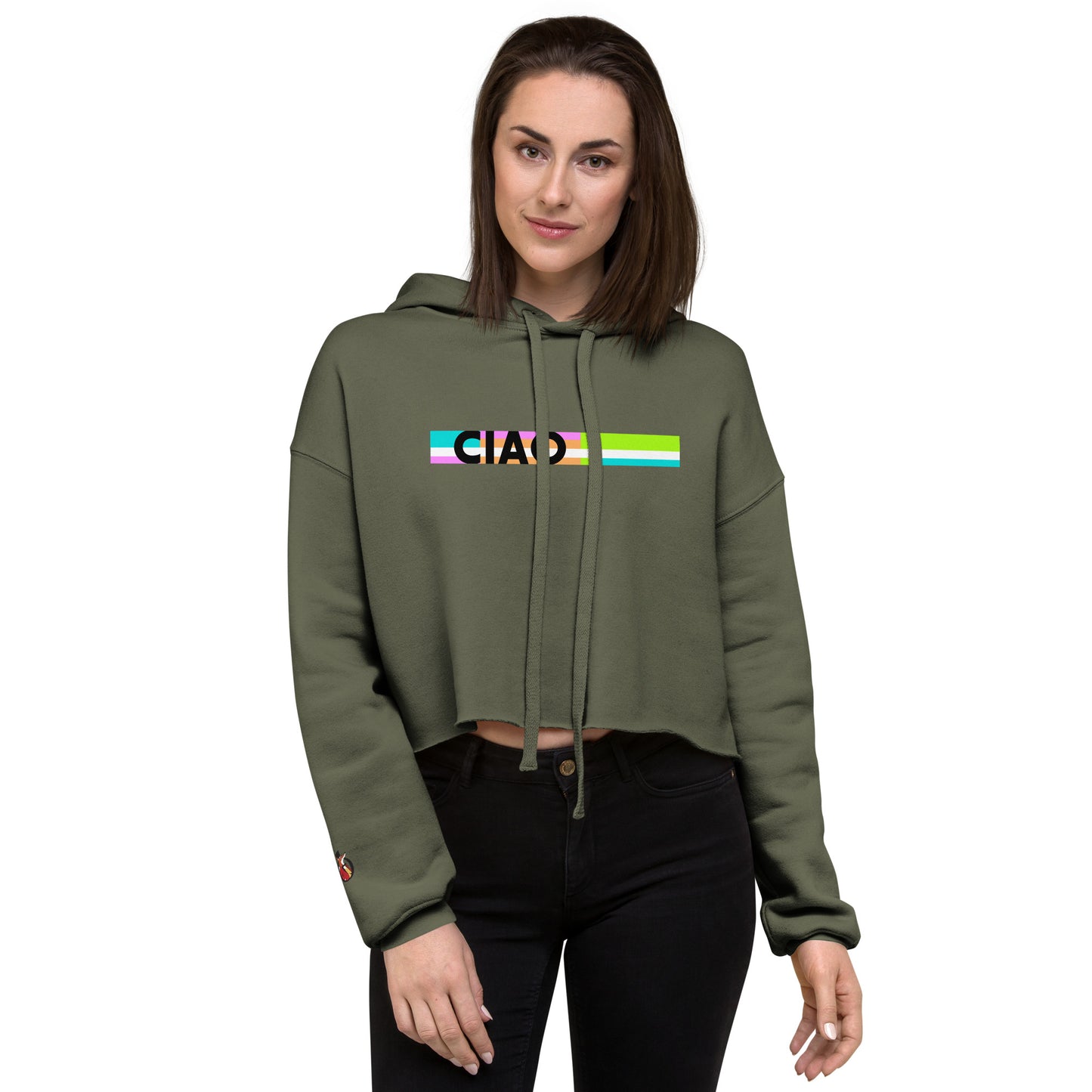 Snooty Fox Art Crop Hoodie - CIAO