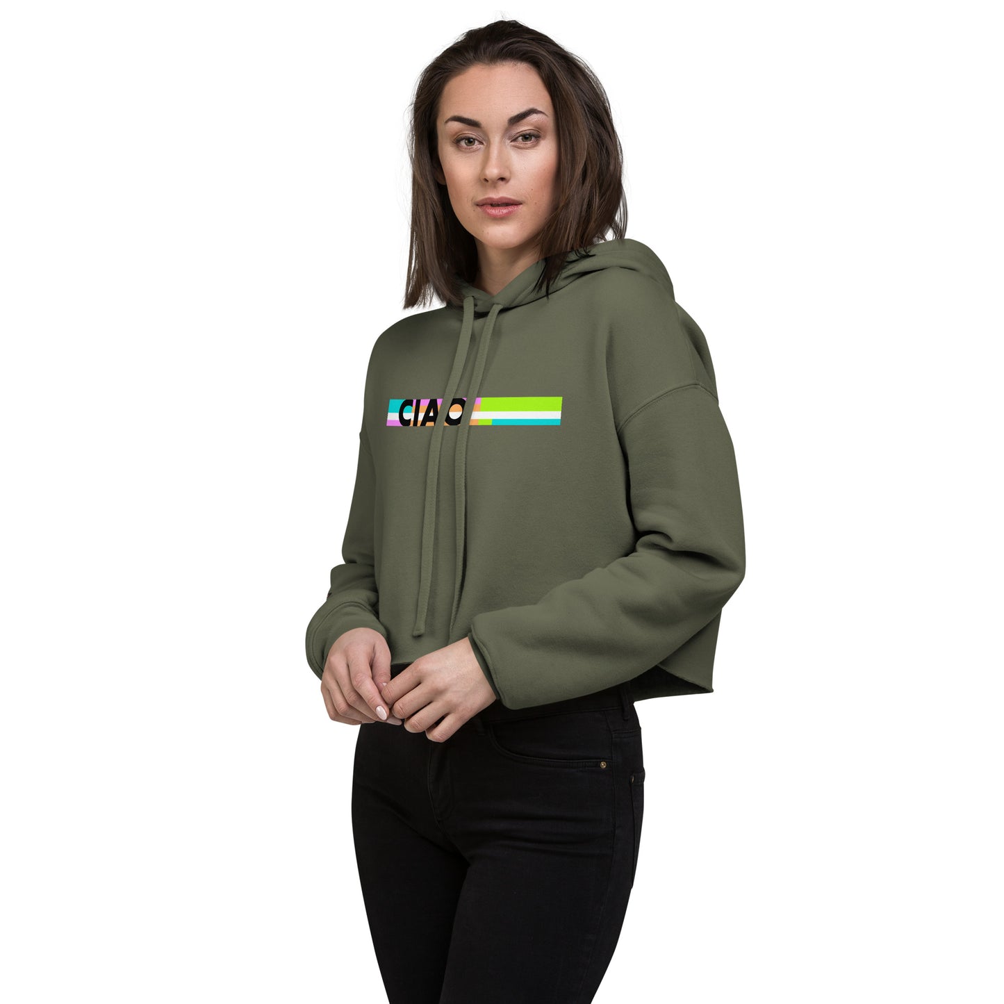Snooty Fox Art Crop Hoodie - CIAO