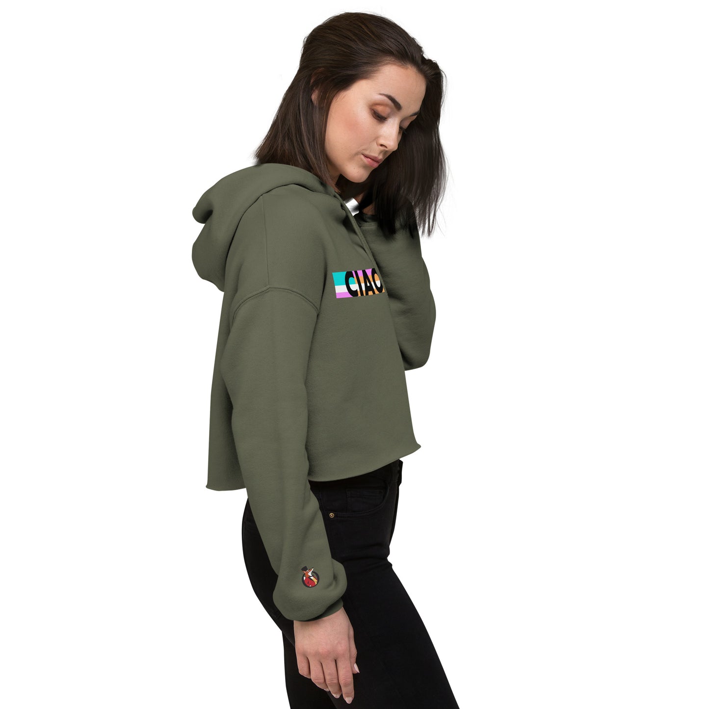 Snooty Fox Art Crop Hoodie - CIAO