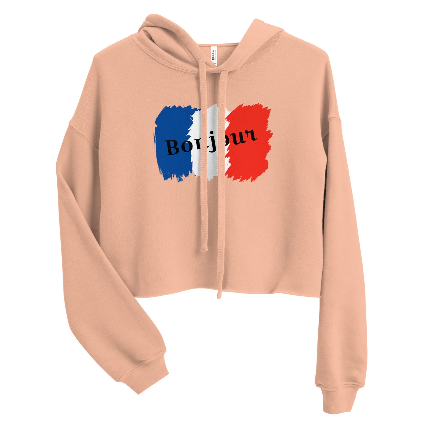 Snooty Fox Art Crop Hoodie - Bonjour