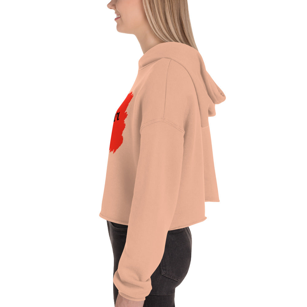 Snooty Fox Art Crop Hoodie - Bonjour