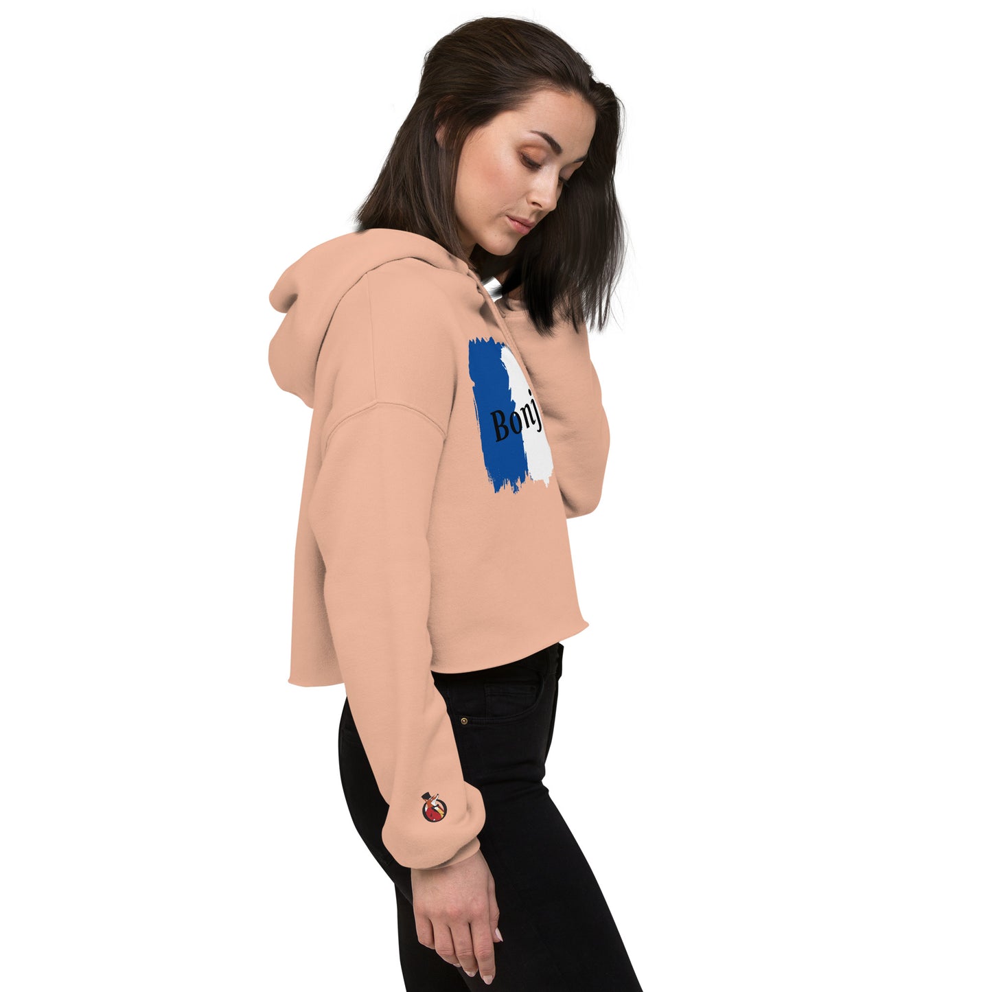 Snooty Fox Art Crop Hoodie - Bonjour