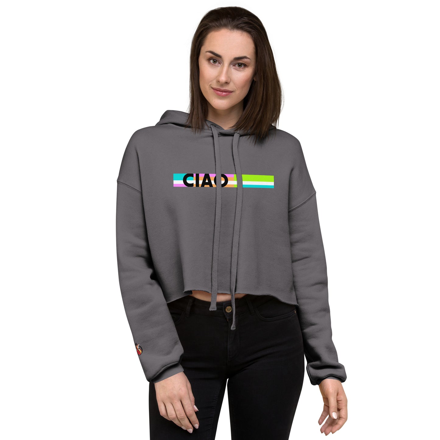 Snooty Fox Art Crop Hoodie - CIAO