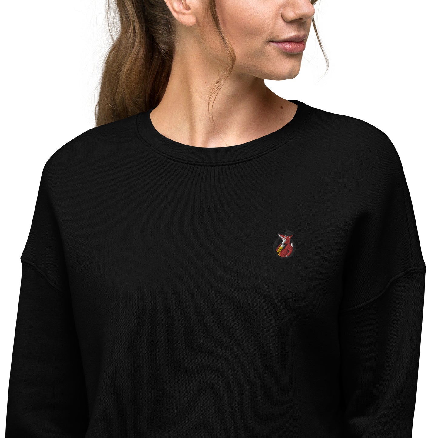 Snooty Fox Art Crop Sweatshirt - Snooty Fox Art Logo