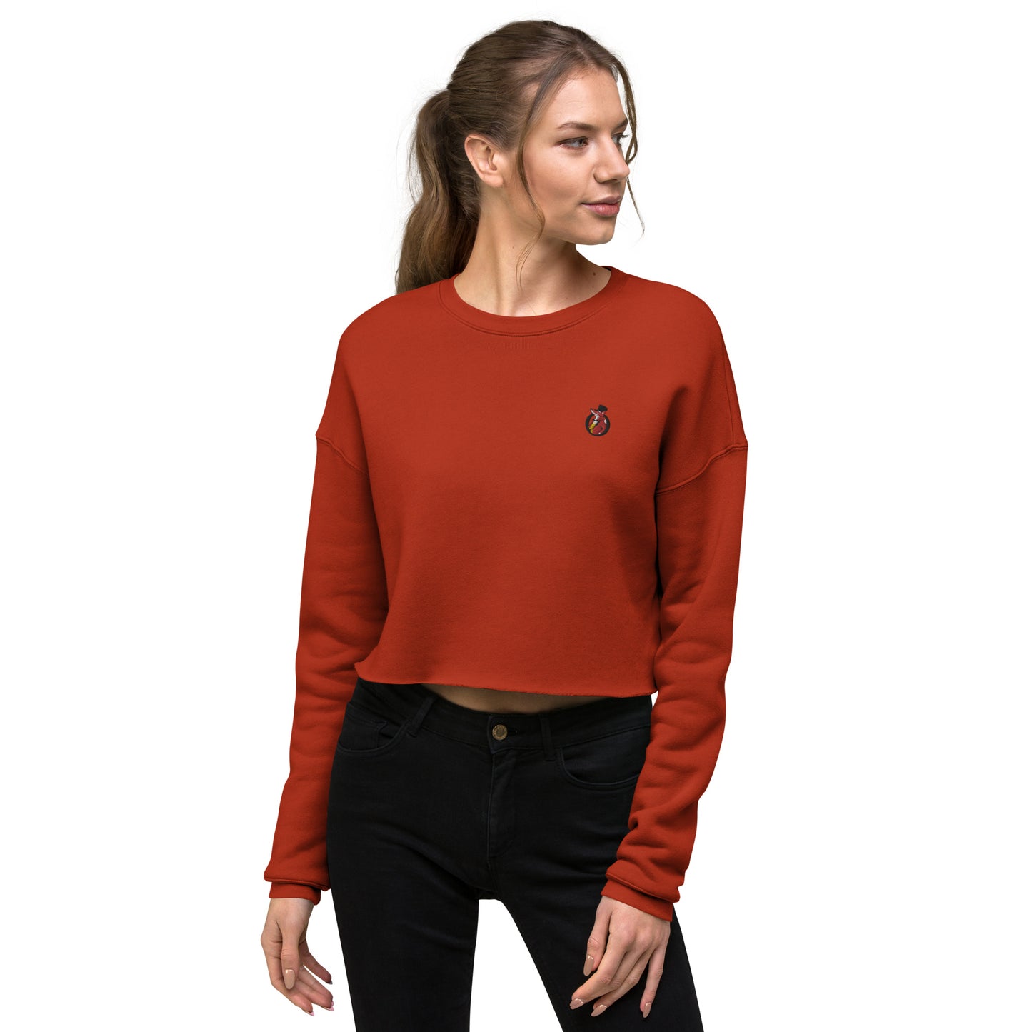 Snooty Fox Art Crop Sweatshirt - Snooty Fox Art Logo