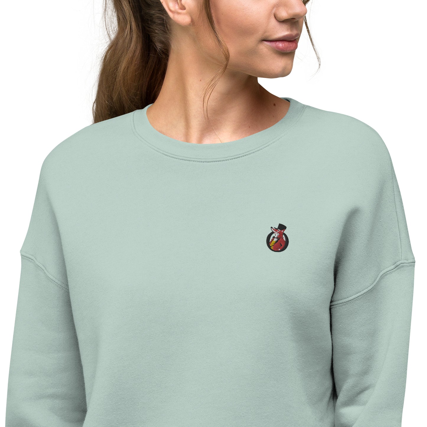 Snooty Fox Art Crop Sweatshirt - Snooty Fox Art Logo