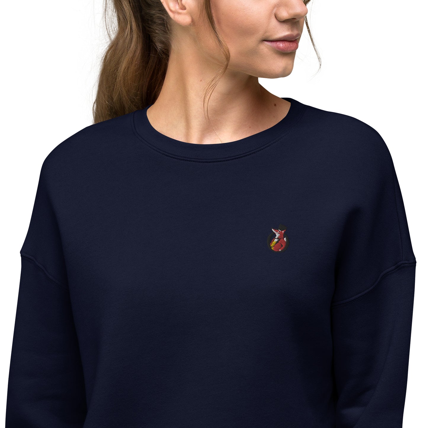 Snooty Fox Art Crop Sweatshirt - Snooty Fox Art Logo