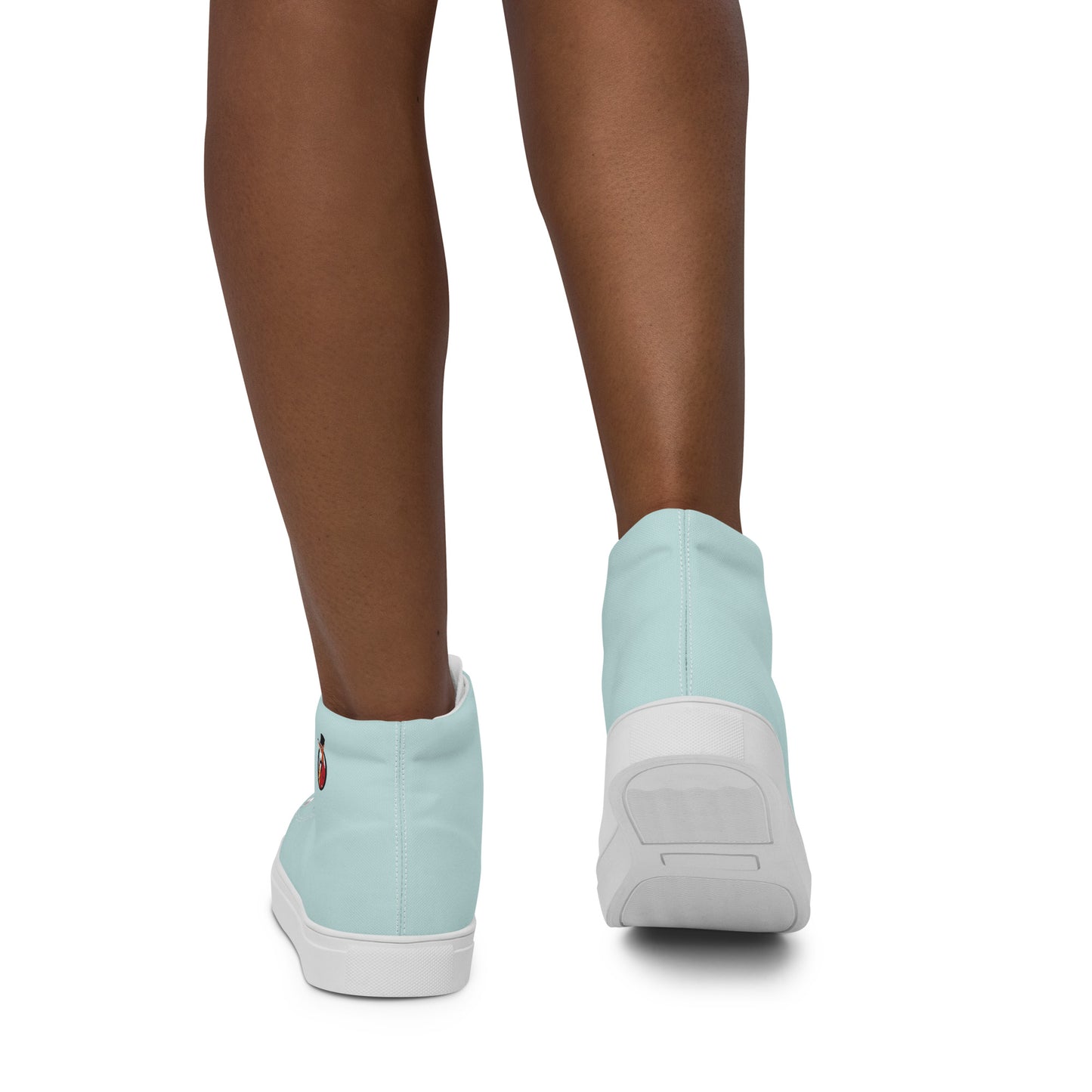 Snooty Fox Art Women’s High Top Canvas Shoes - Skylight