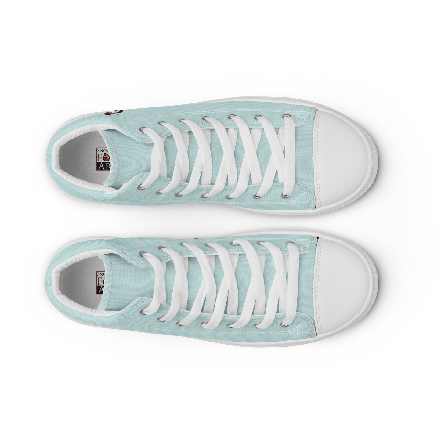 Snooty Fox Art Women’s High Top Canvas Shoes - Skylight