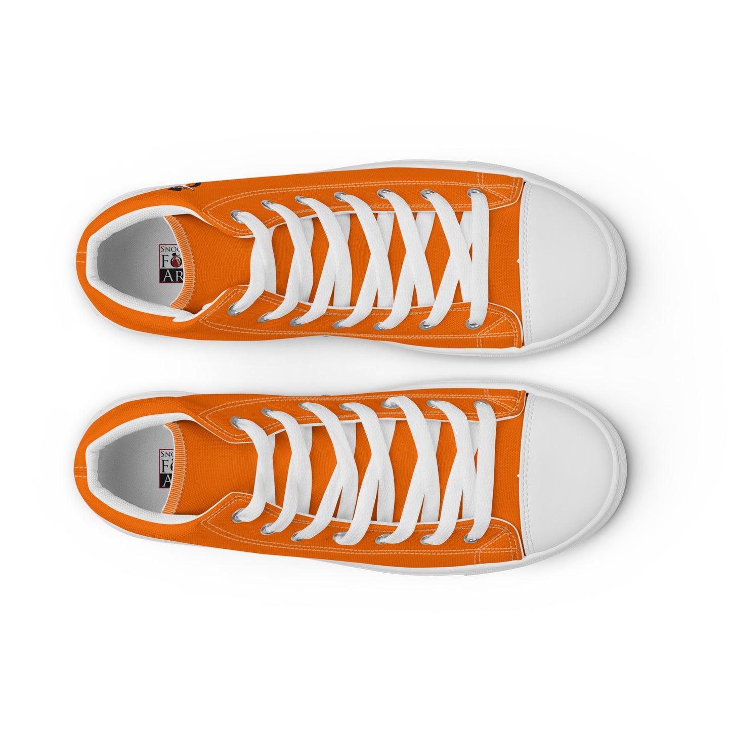 Snooty Fox Art Women’s High Top Canvas Shoes - Tangelo