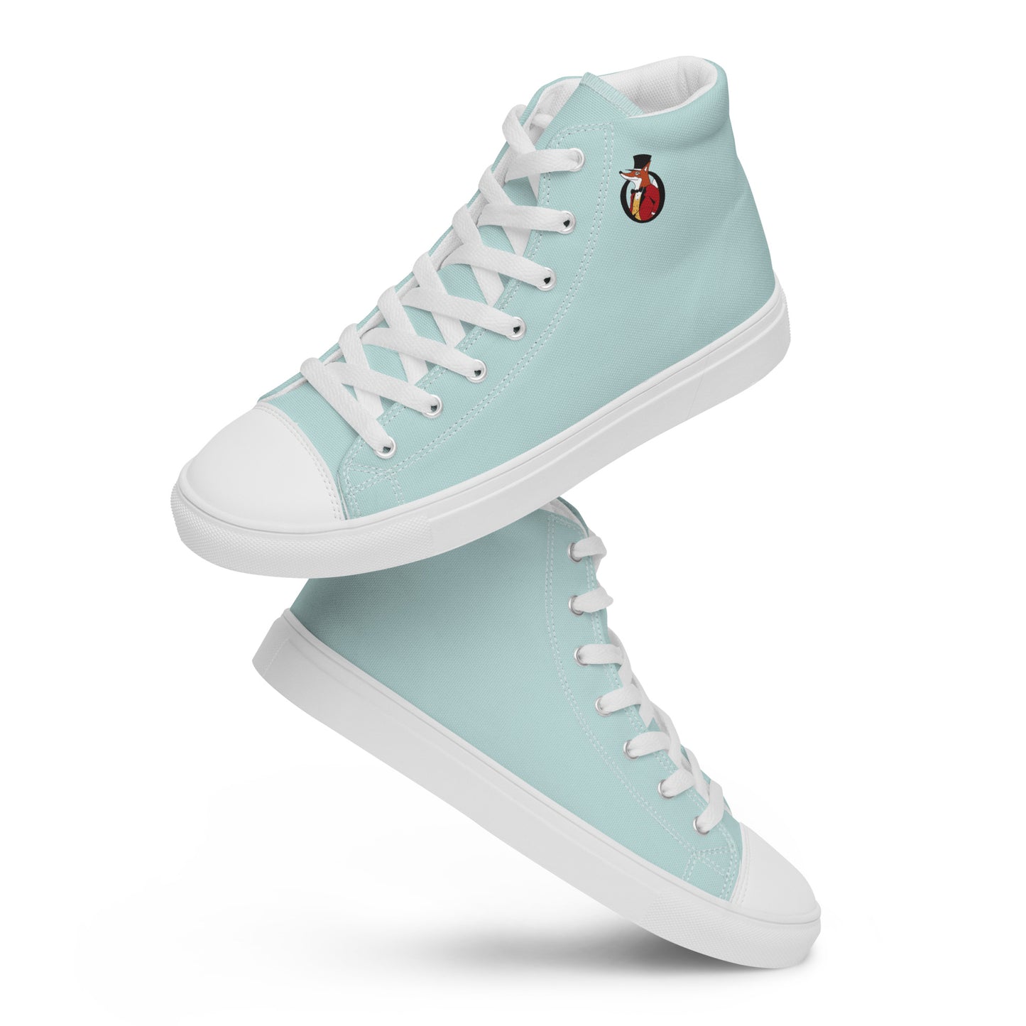 Snooty Fox Art Women’s High Top Canvas Shoes - Skylight