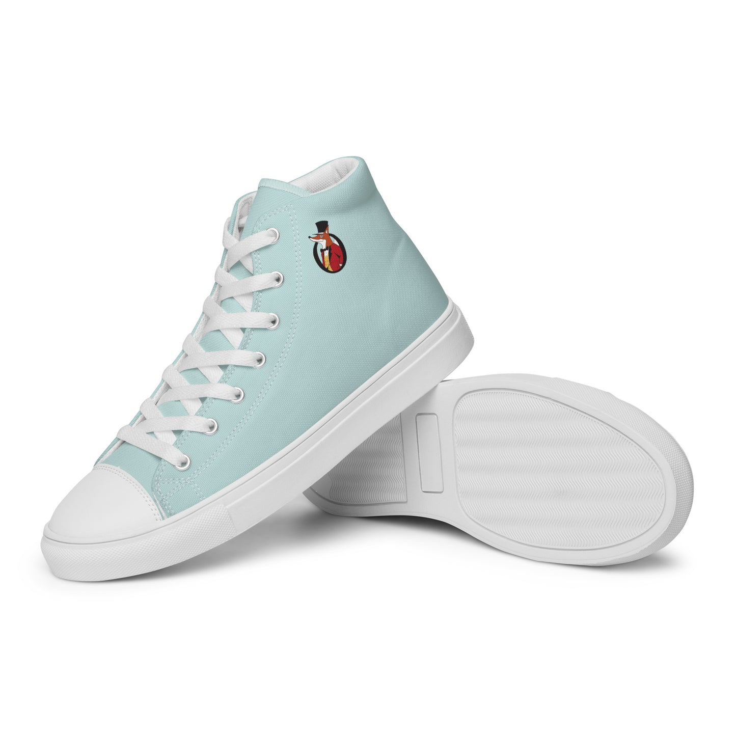 Snooty Fox Art Women’s High Top Canvas Shoes - Skylight