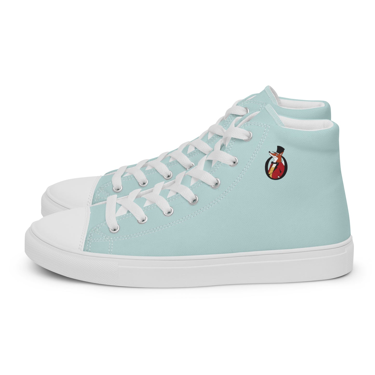 Snooty Fox Art Women’s High Top Canvas Shoes - Skylight