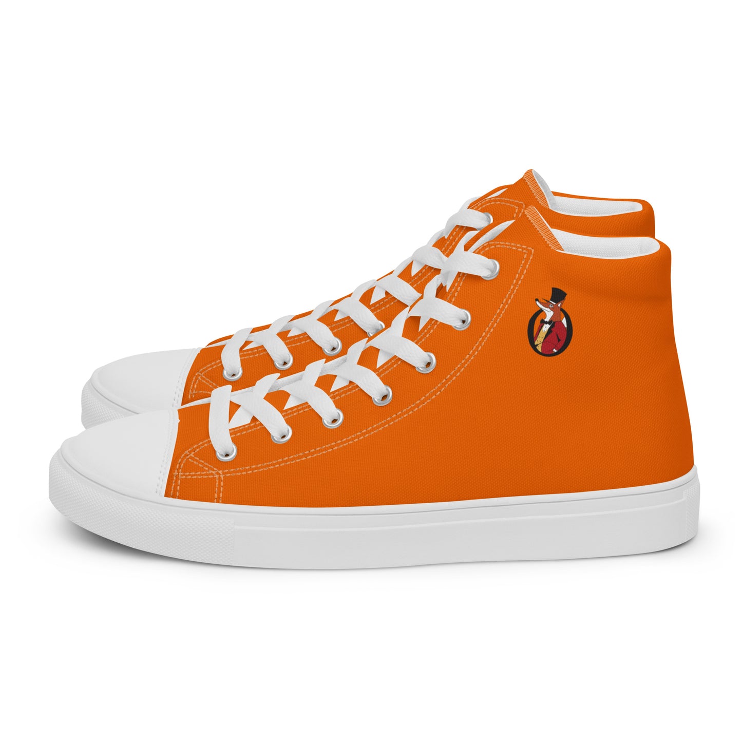 Snooty Fox Art Women’s High Top Canvas Shoes - Tangelo