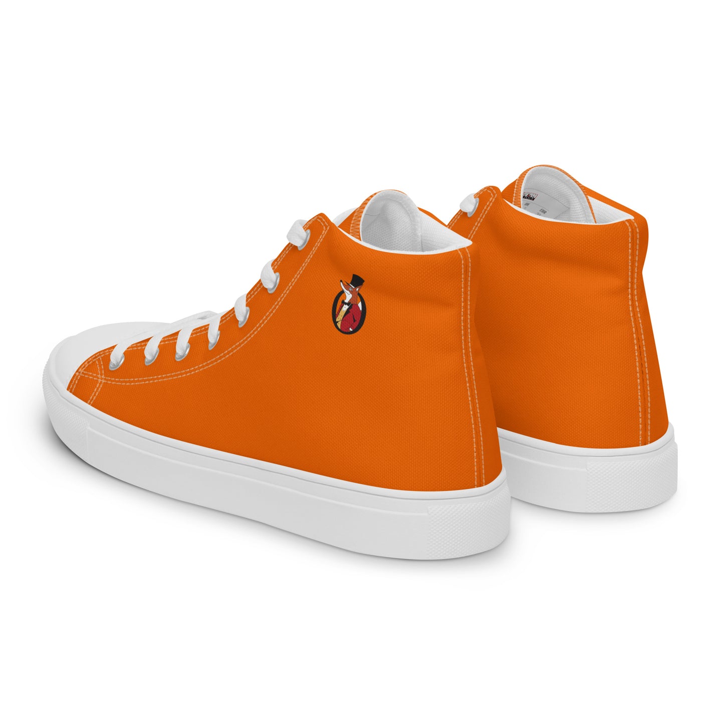 Snooty Fox Art Women’s High Top Canvas Shoes - Tangelo