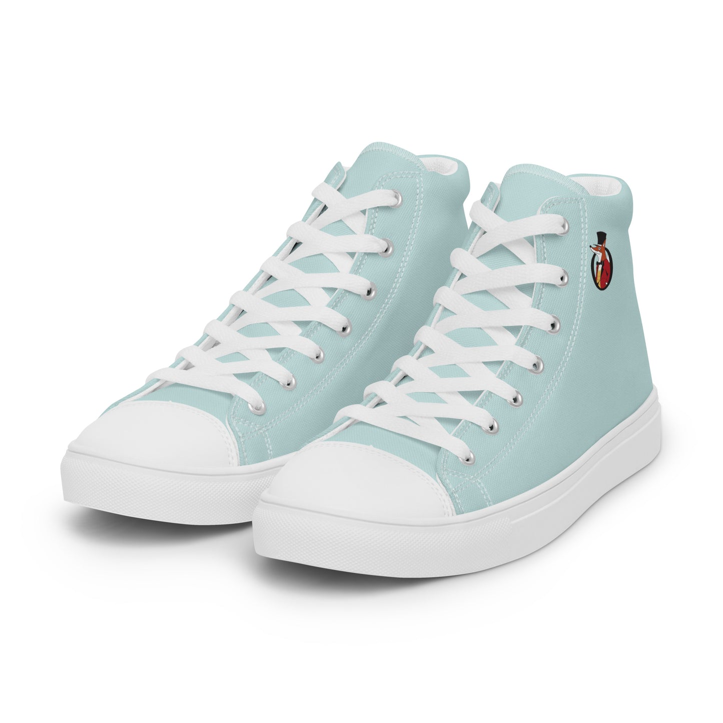 Snooty Fox Art Women’s High Top Canvas Shoes - Skylight