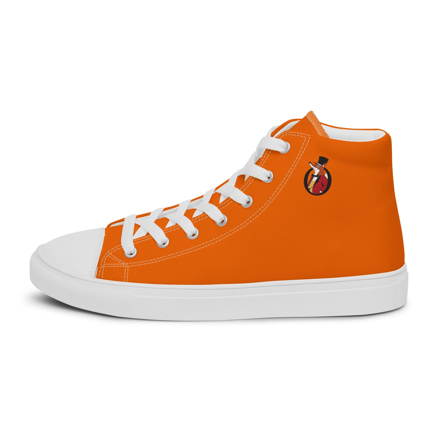 Snooty Fox Art Women’s High Top Canvas Shoes - Tangelo