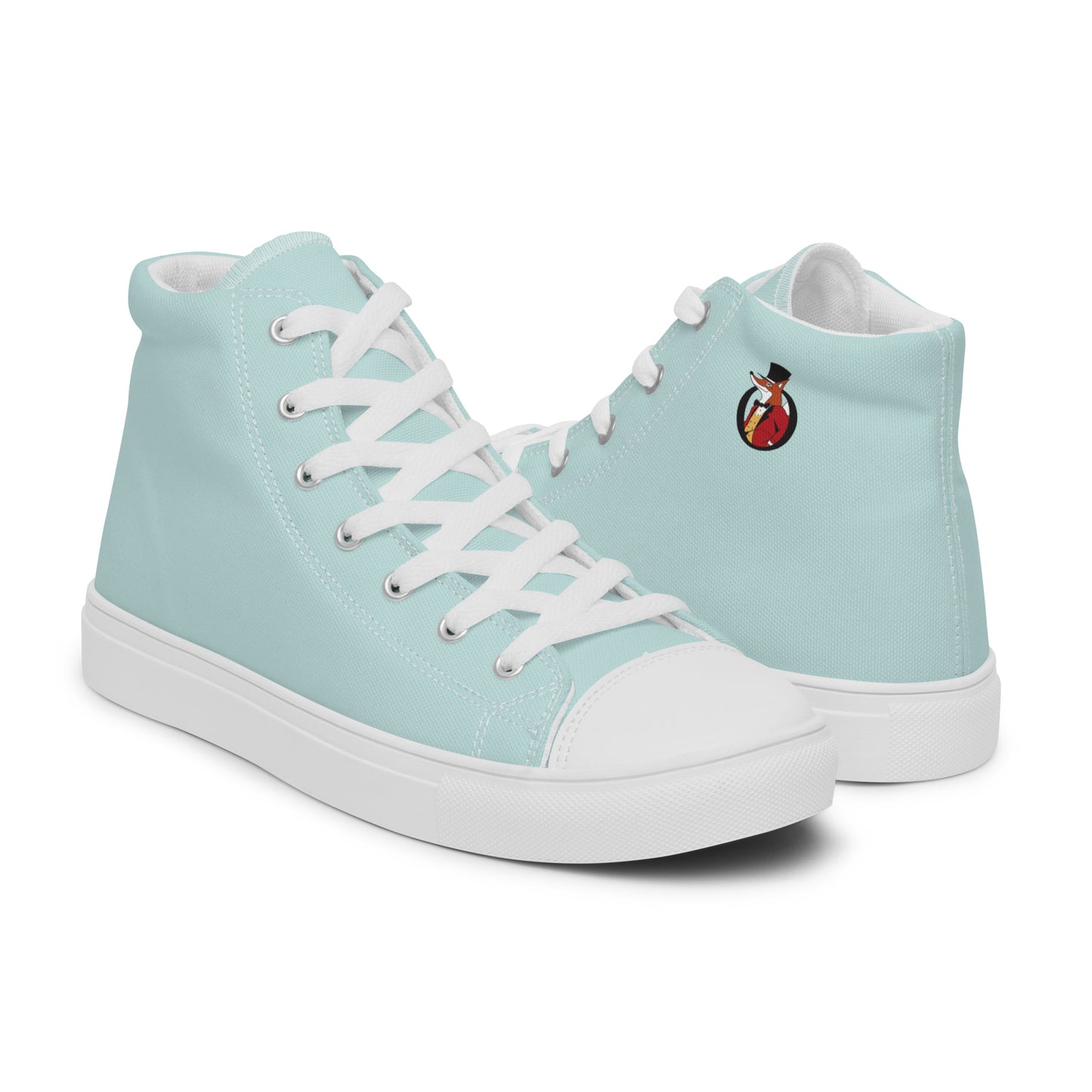 Snooty Fox Art Women’s High Top Canvas Shoes - Skylight