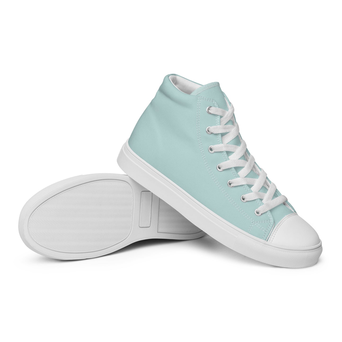 Snooty Fox Art Women’s High Top Canvas Shoes - Skylight