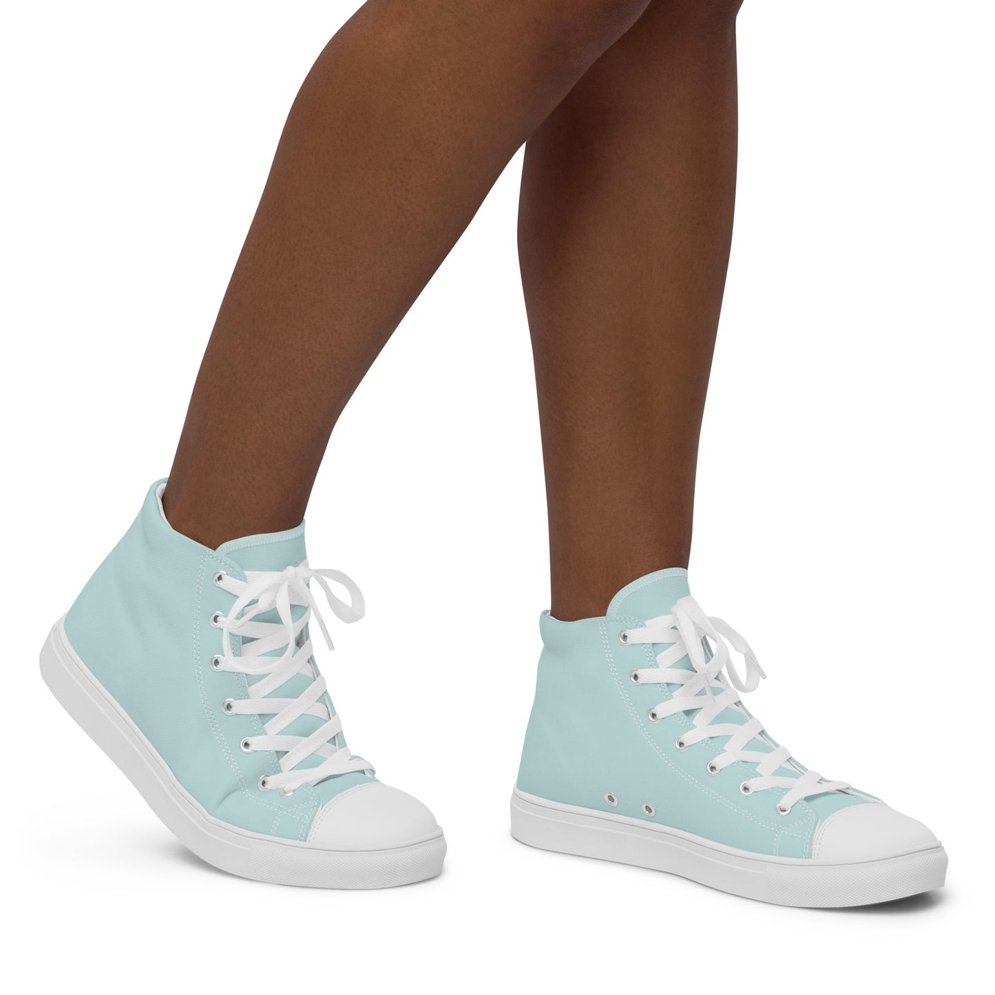 Snooty Fox Art Women’s High Top Canvas Shoes - Skylight