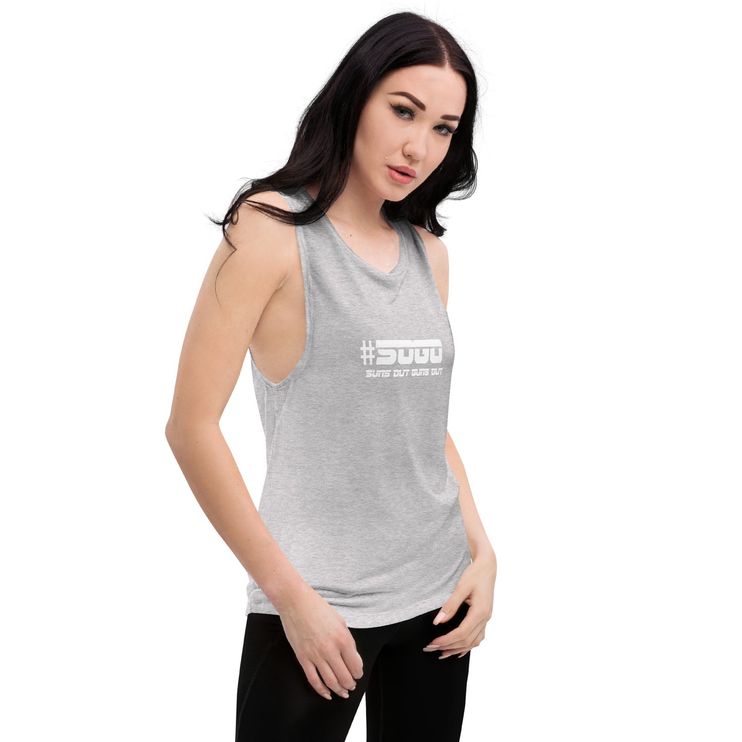Snooty Fox Art Ladies’ Muscle Tank - SOGO (Suns out Guns out)
