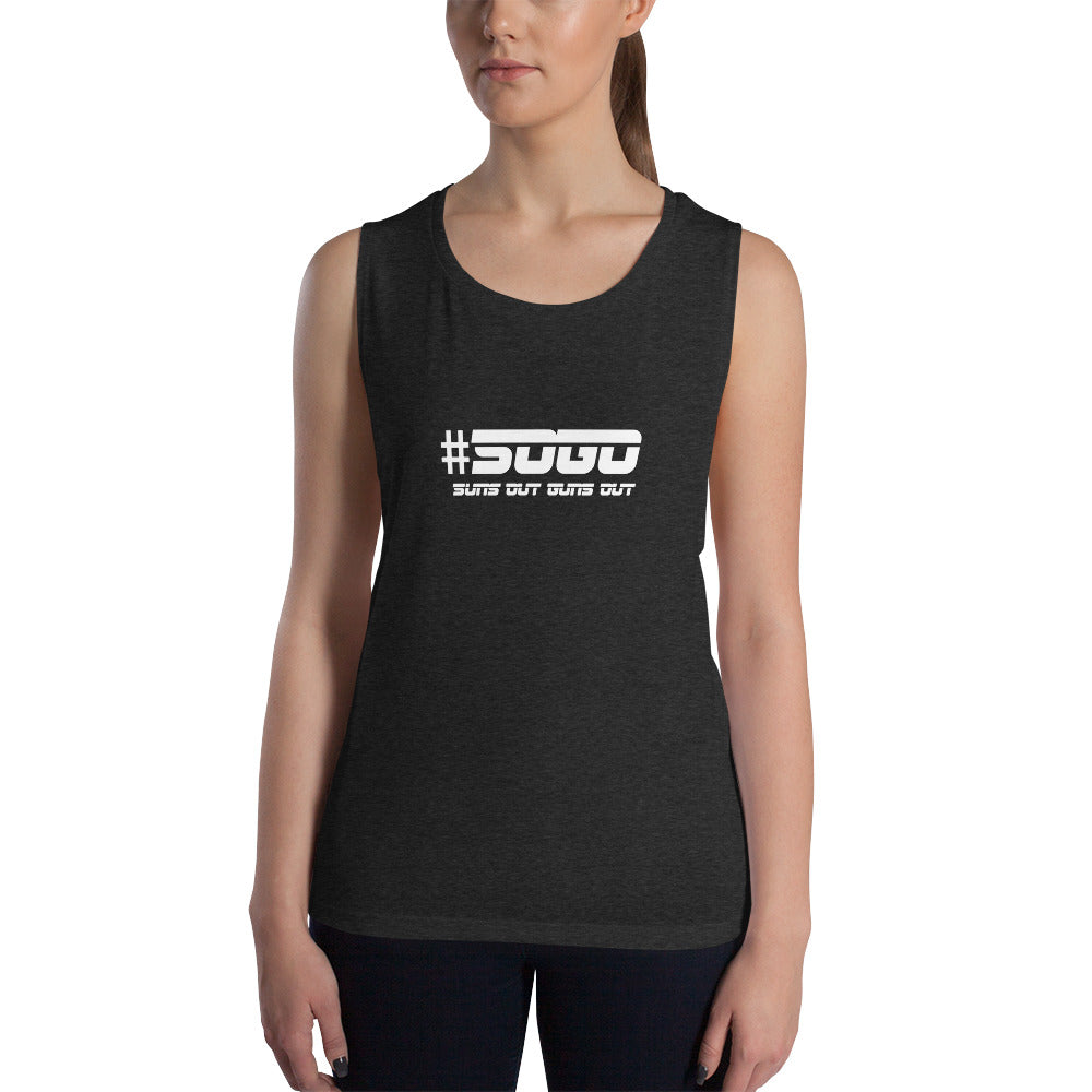 Snooty Fox Art Ladies’ Muscle Tank - SOGO (Suns out Guns out)