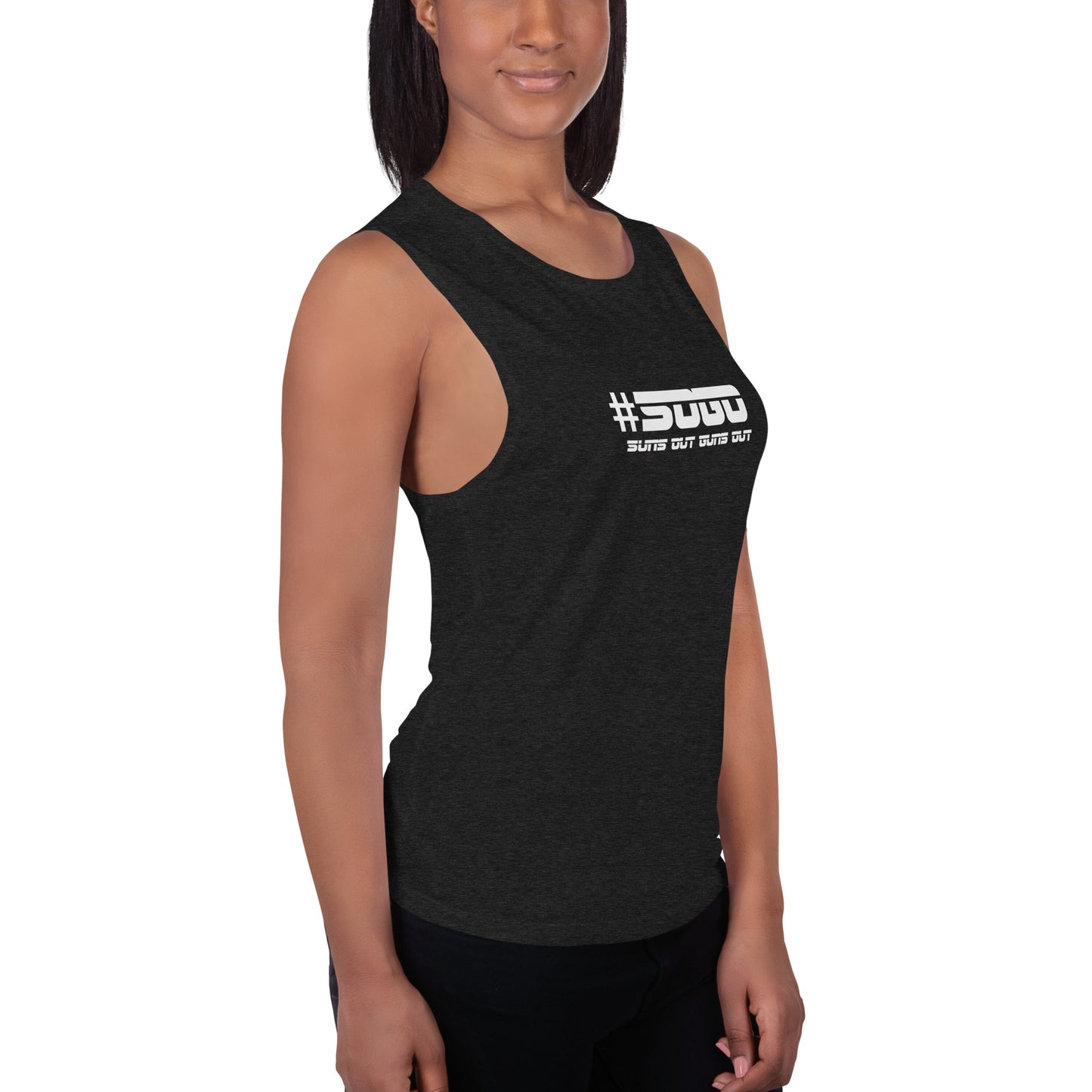 Snooty Fox Art Ladies’ Muscle Tank - SOGO (Suns out Guns out)