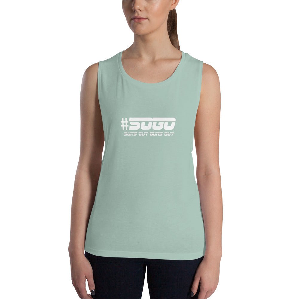 Snooty Fox Art Ladies’ Muscle Tank - SOGO (Suns out Guns out)