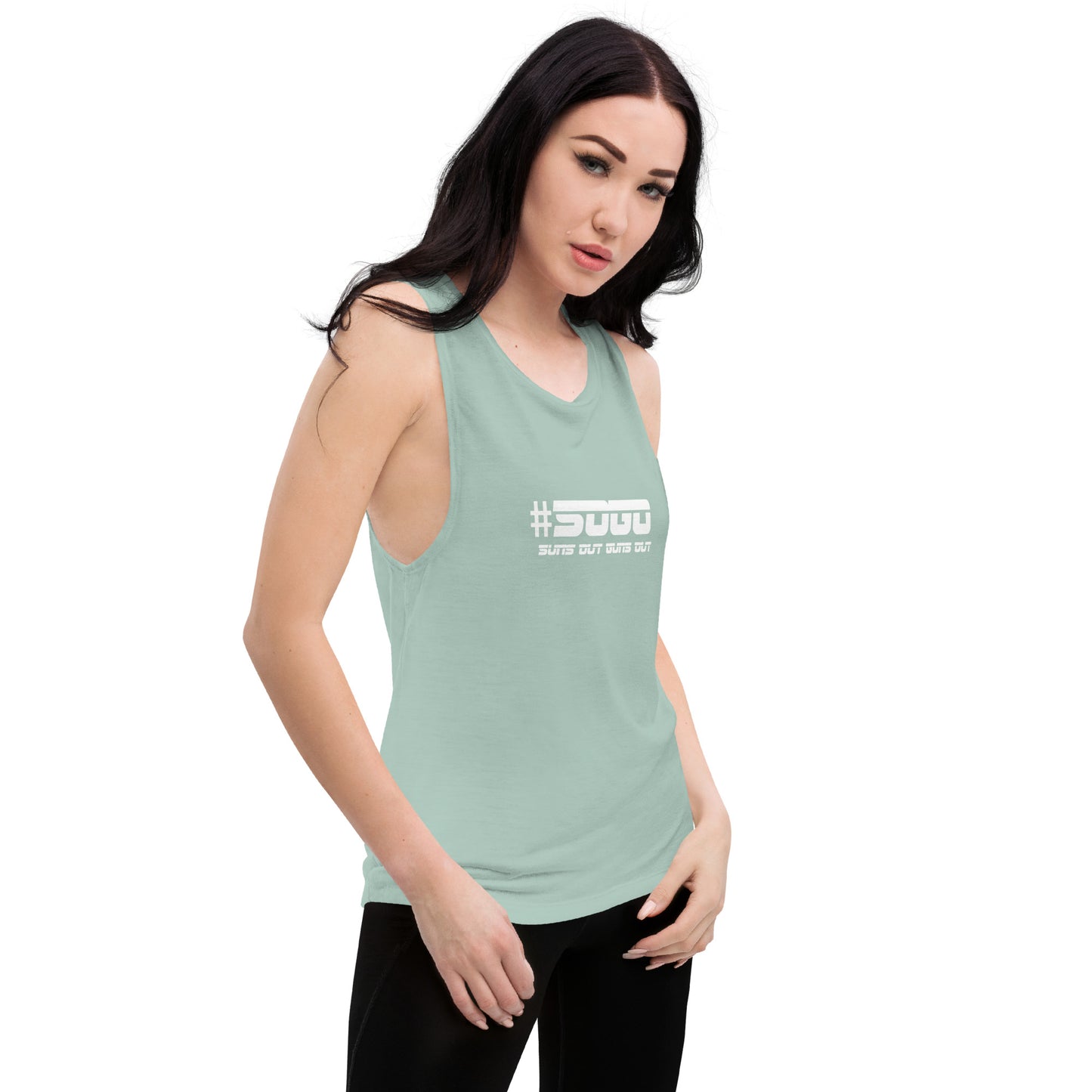 Snooty Fox Art Ladies’ Muscle Tank - SOGO (Suns out Guns out)