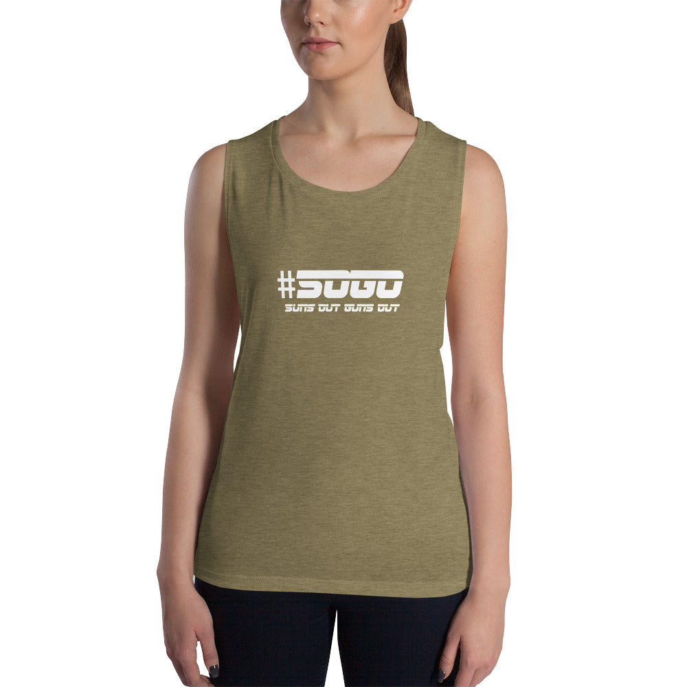 Snooty Fox Art Ladies’ Muscle Tank - SOGO (Suns out Guns out)