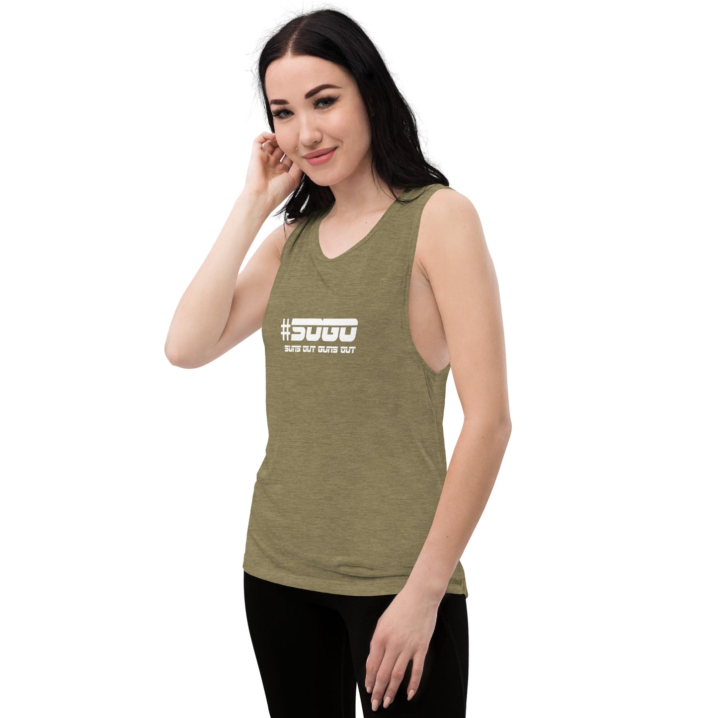 Snooty Fox Art Ladies’ Muscle Tank - SOGO (Suns out Guns out)