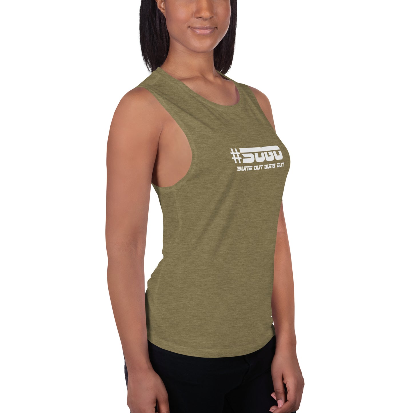 Snooty Fox Art Ladies’ Muscle Tank - SOGO (Suns out Guns out)