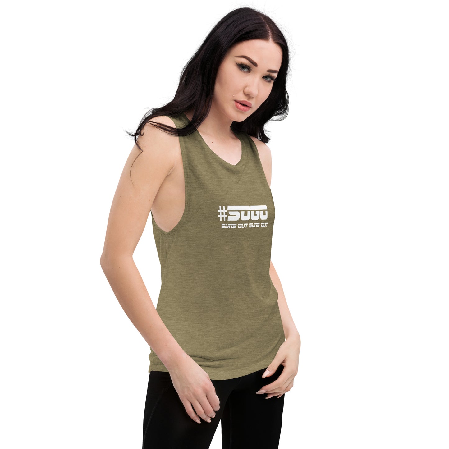 Snooty Fox Art Ladies’ Muscle Tank - SOGO (Suns out Guns out)