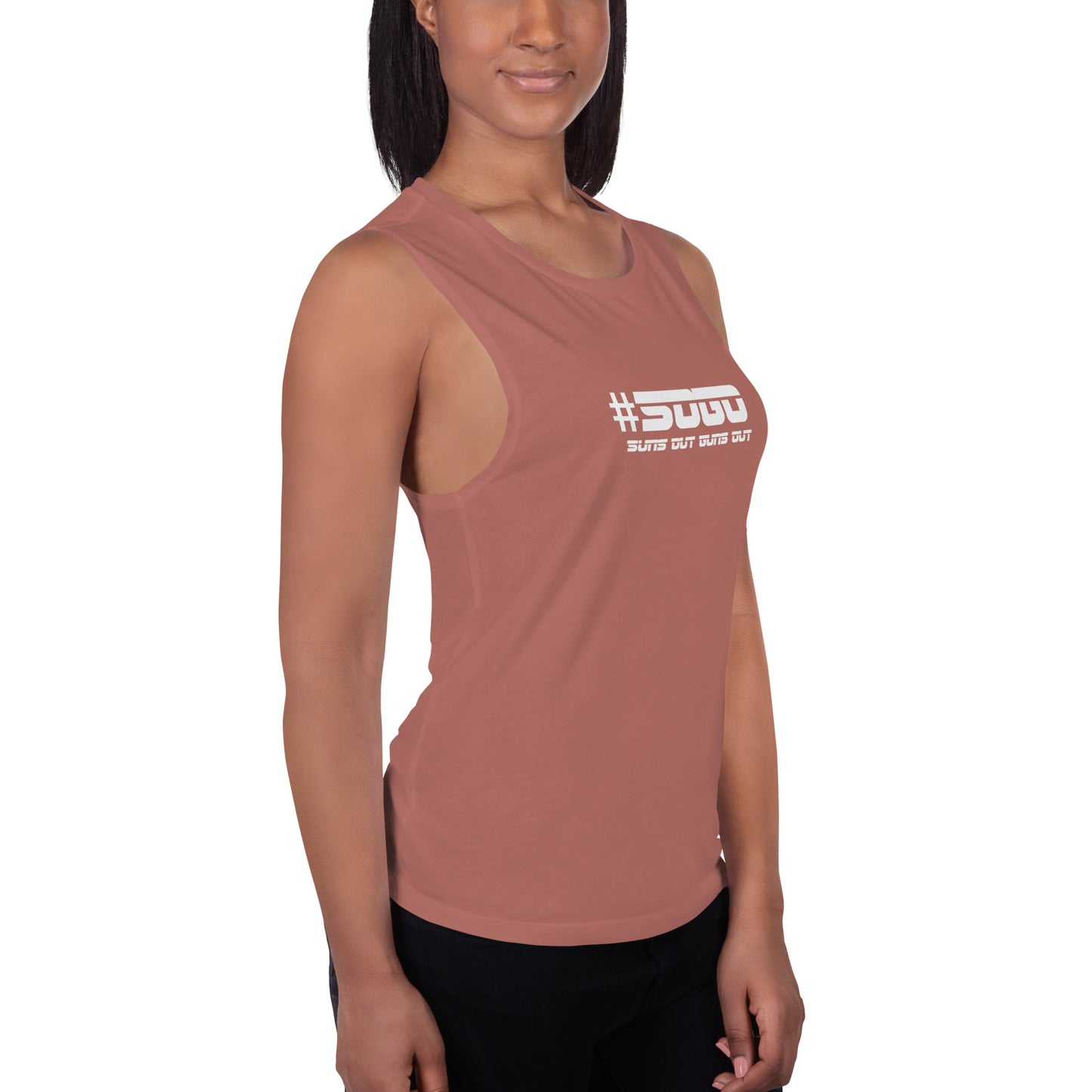 Snooty Fox Art Ladies’ Muscle Tank - SOGO (Suns out Guns out)