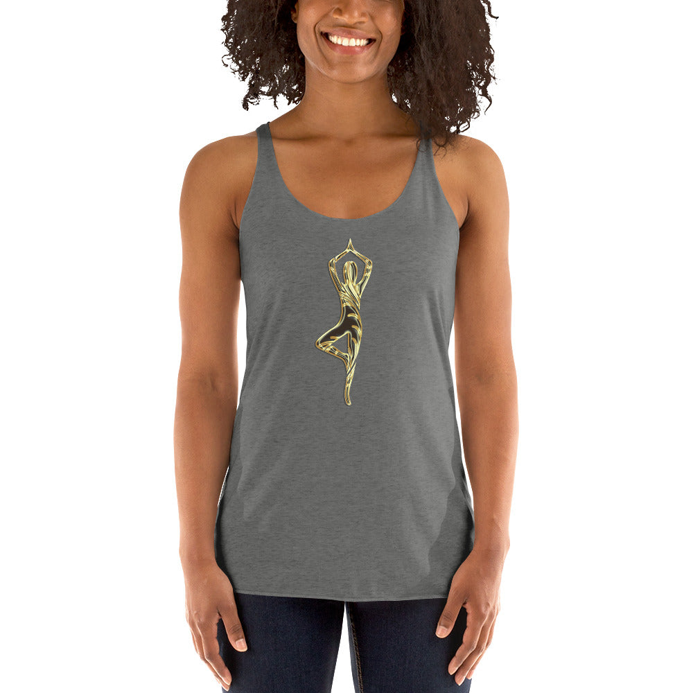 Snooty Fox Art Women's Racerback Tank - Yoga Pose