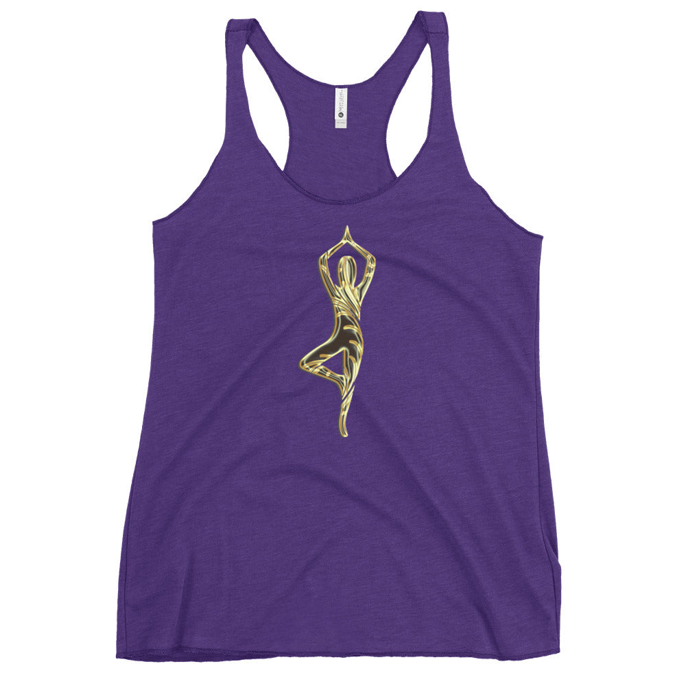 Snooty Fox Art Women's Racerback Tank - Yoga Pose
