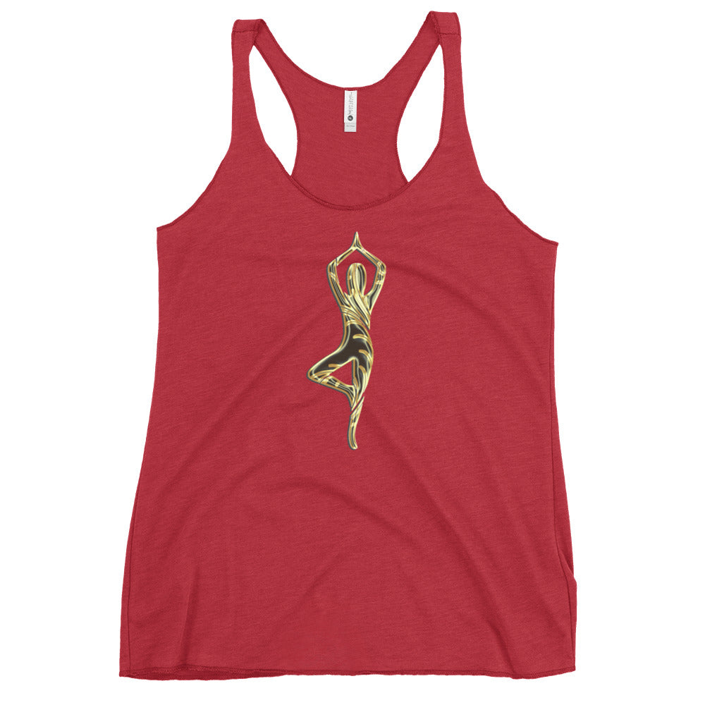 Snooty Fox Art Women's Racerback Tank - Yoga Pose