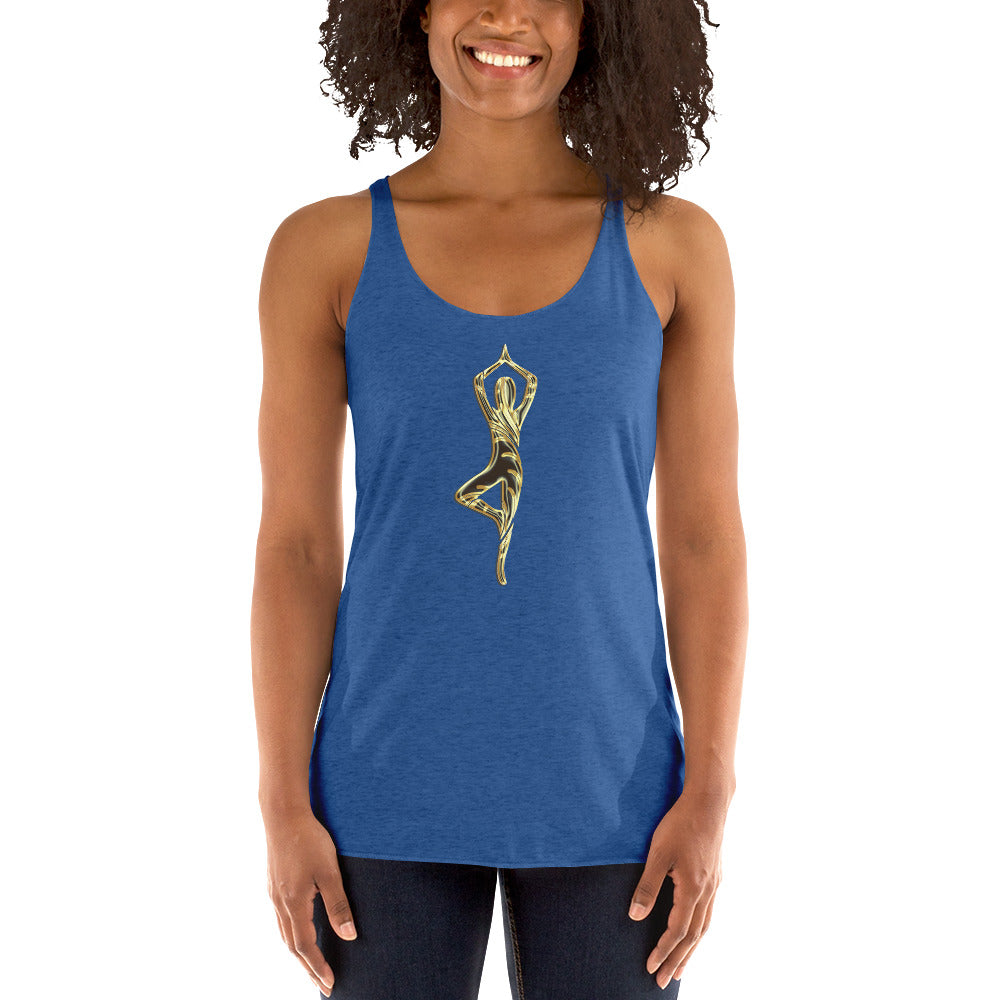 Snooty Fox Art Women's Racerback Tank - Yoga Pose
