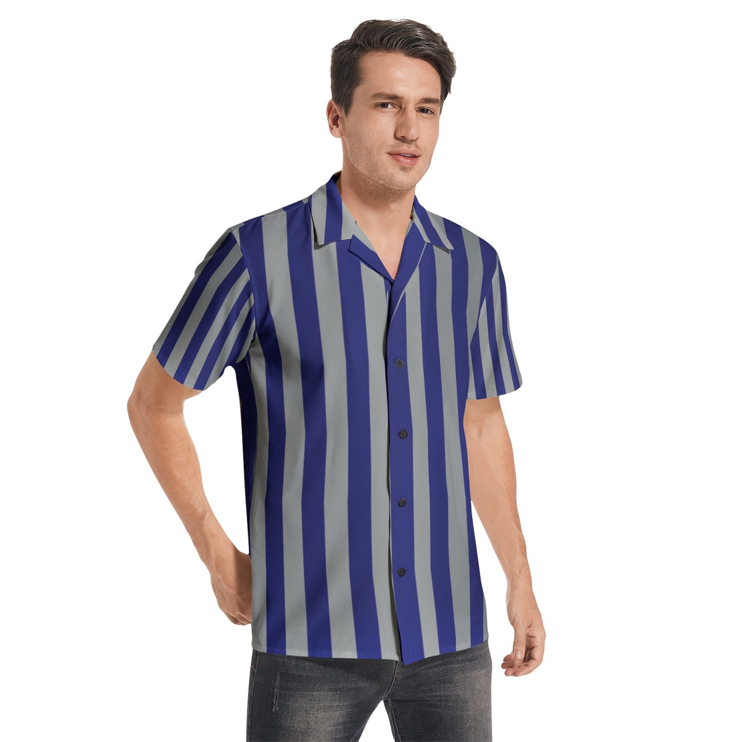 Snooty Fox Art Unisex All-over Print Short Sleeve Shirts - Stripes