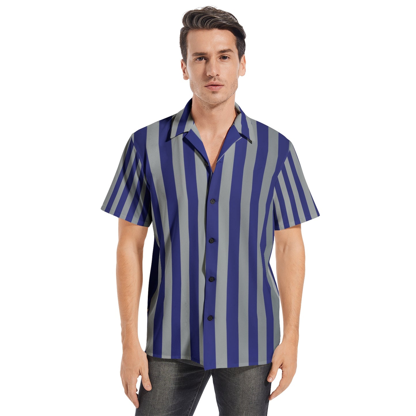 Snooty Fox Art Unisex All-over Print Short Sleeve Shirts - Stripes